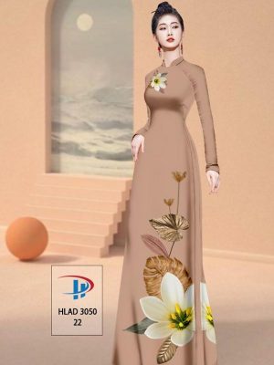 Vải Áo Dài Hoa In 3D AD HLAD3050 30